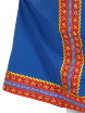 Русский народный костюм "Забава" детский льняной синий сарафан и блузка 1-6 лет фото 3 — Samovars.ru