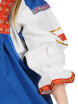 Русский народный костюм "Забава" детский льняной синий сарафан и блузка 7-12 лет фото 4 — Samovars.ru