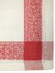 Салфетка красно-белая с мережкой, 45х45 фото 2 — Samovars.ru