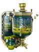 Набор самовар электрический 10 литров с художественной росписью "Ясная поляна", арт. 110248 фото 1 — Samovars.ru
