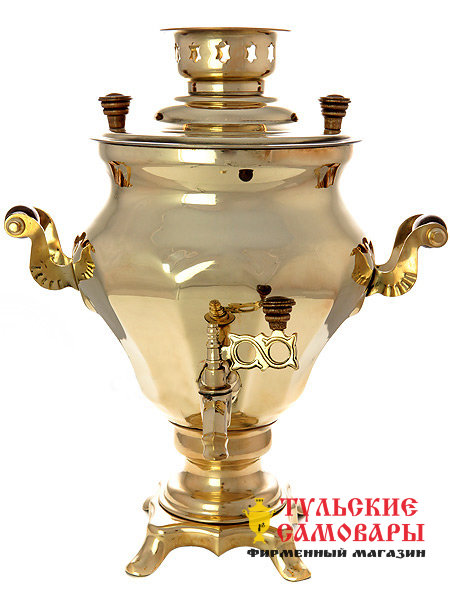 Электрический самовар 3 литра желтый "конус-тюльпан", арт. 120340 фото 1 — Samovars.ru